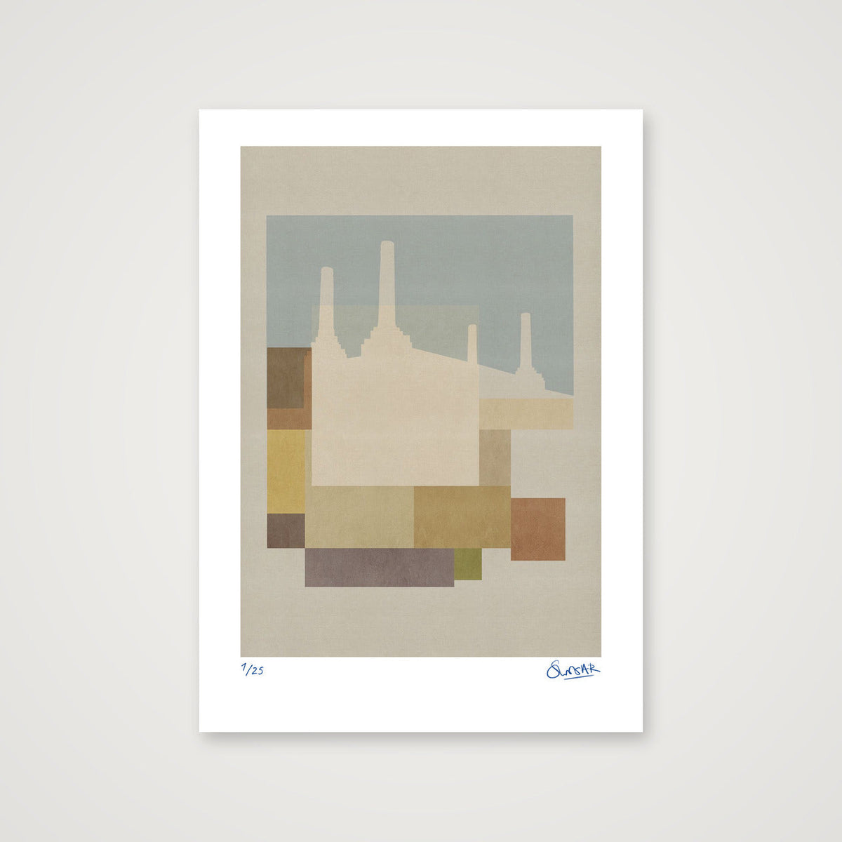 New London Squares BATTERSEA — 42×59cm, 17×23" Print only