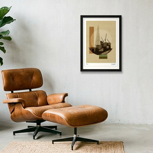 Deco London SHARD — A3 (30×42cm, 12×17") Black Frame