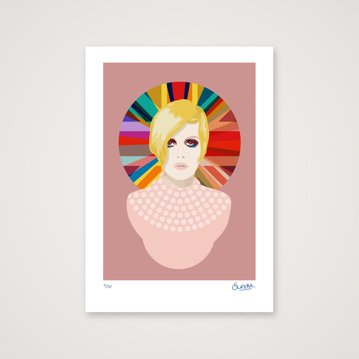 Wonderkid Union Pink — A3 (30×42cm, 12×17") Print only