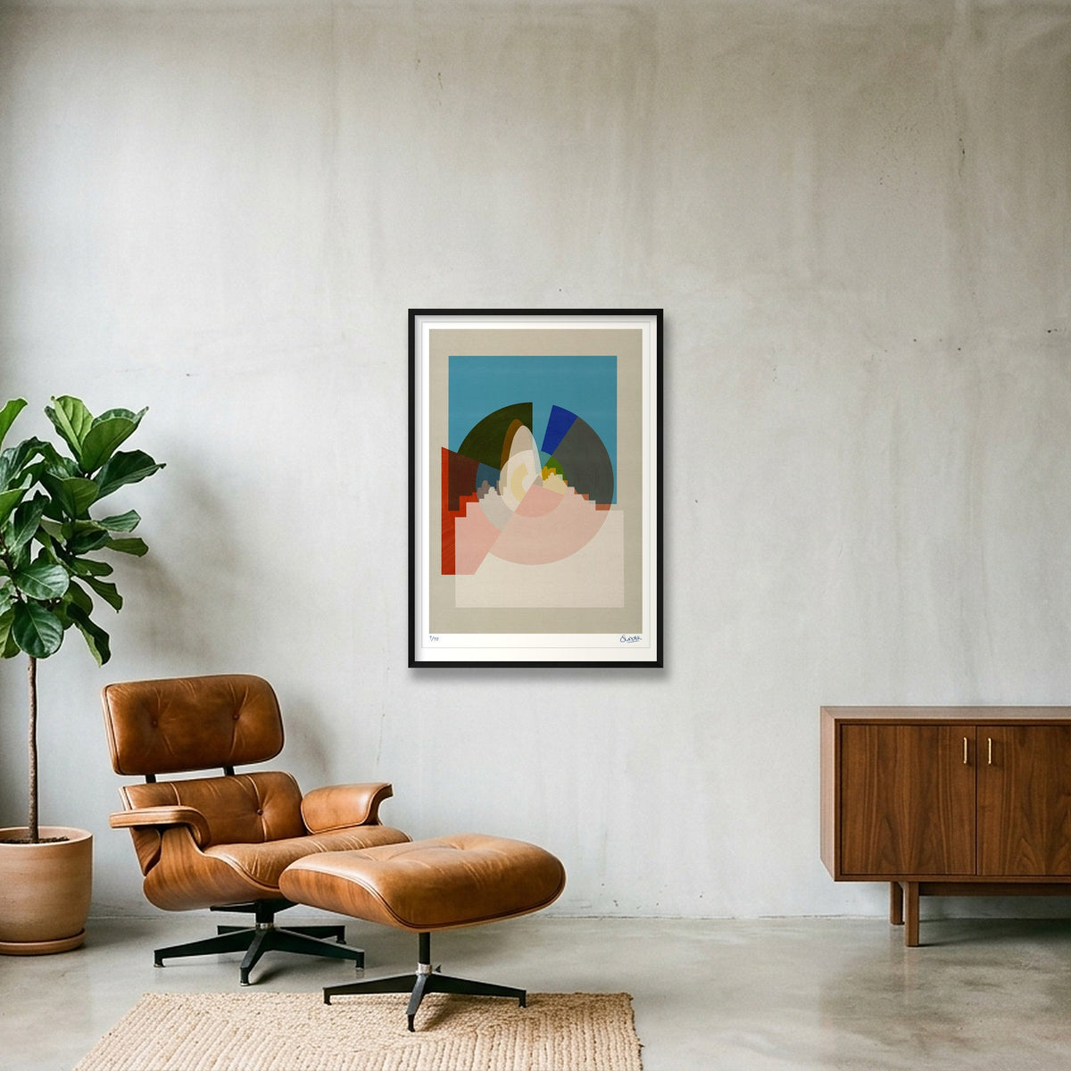 New Era Gherkin — 70×100cm, 28×39" Black Frame