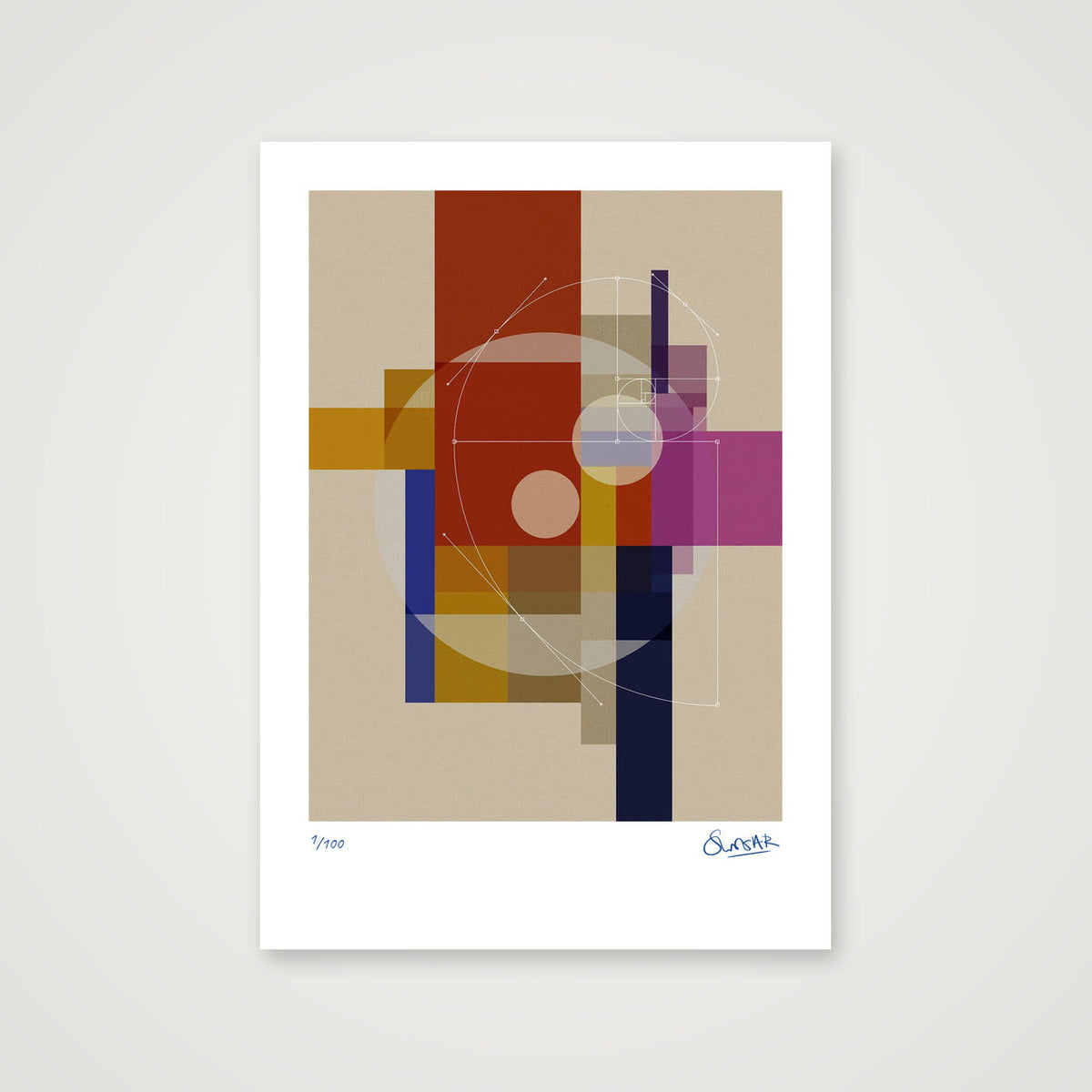 GeoDeco ONE — A4 (21×30cm, 8×12") Print only