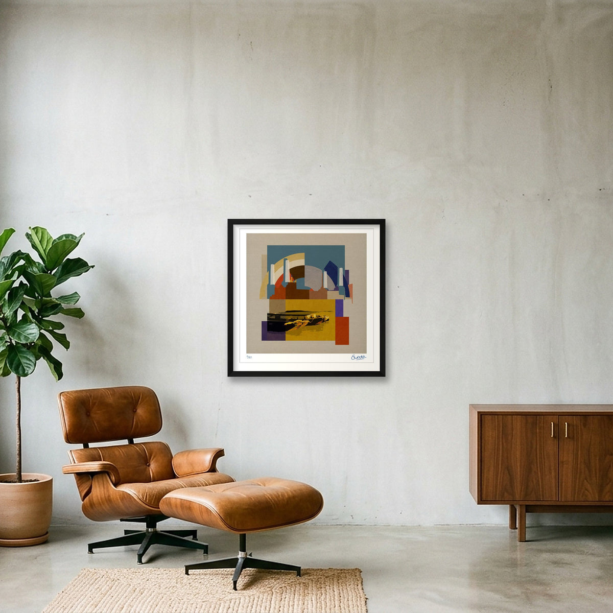 Pop Power Battersea Square — 50×50cm, 20×20" Black Frame