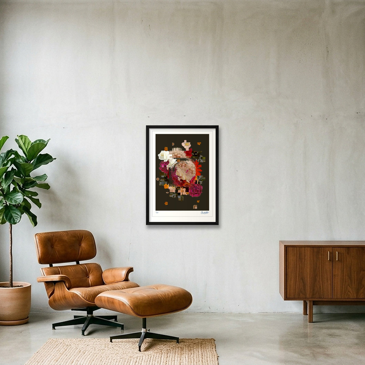 Arrangement 001 — 42×59cm, 17×23" Black Frame