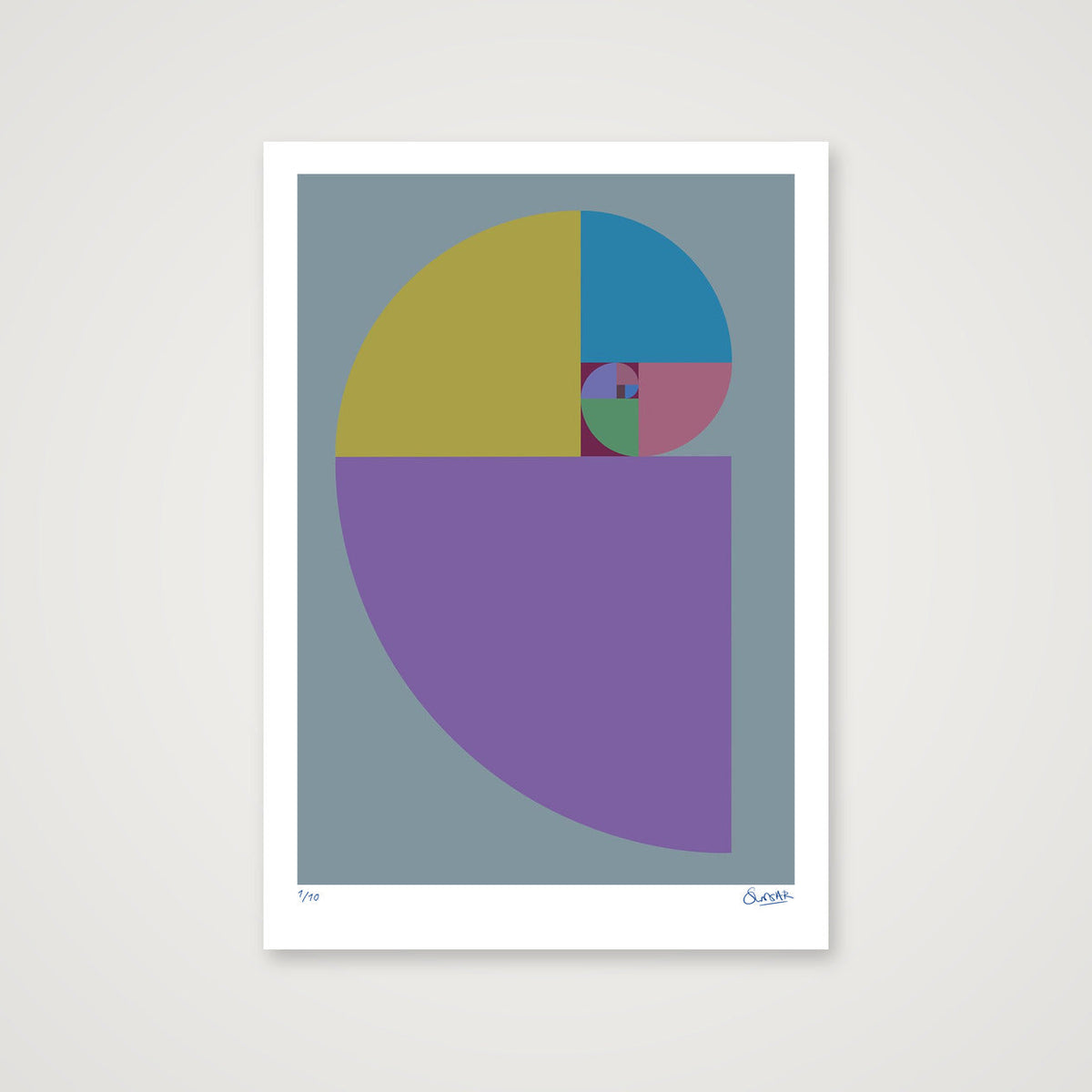 Fibonacci 360 — 70×100cm, 28×39" Print only
