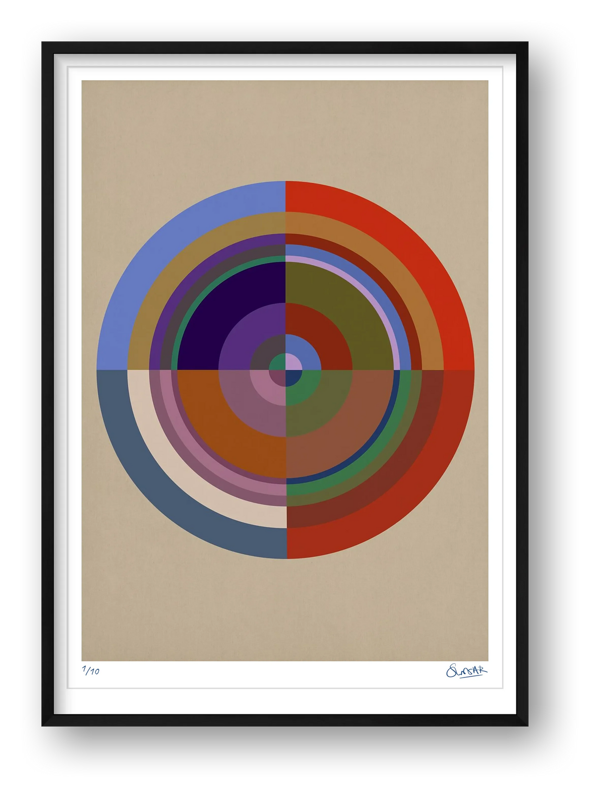 Colour Wheels 4FOUR — framed