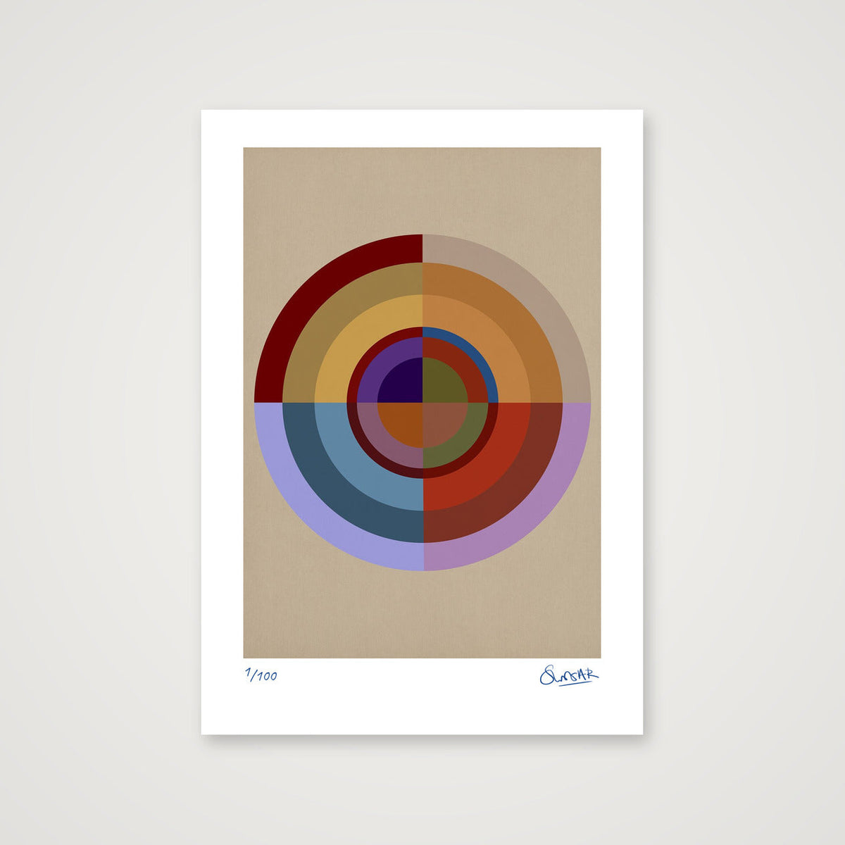 Colour Wheels 8EIGHT — A4 (21×30cm, 8×12") Print only