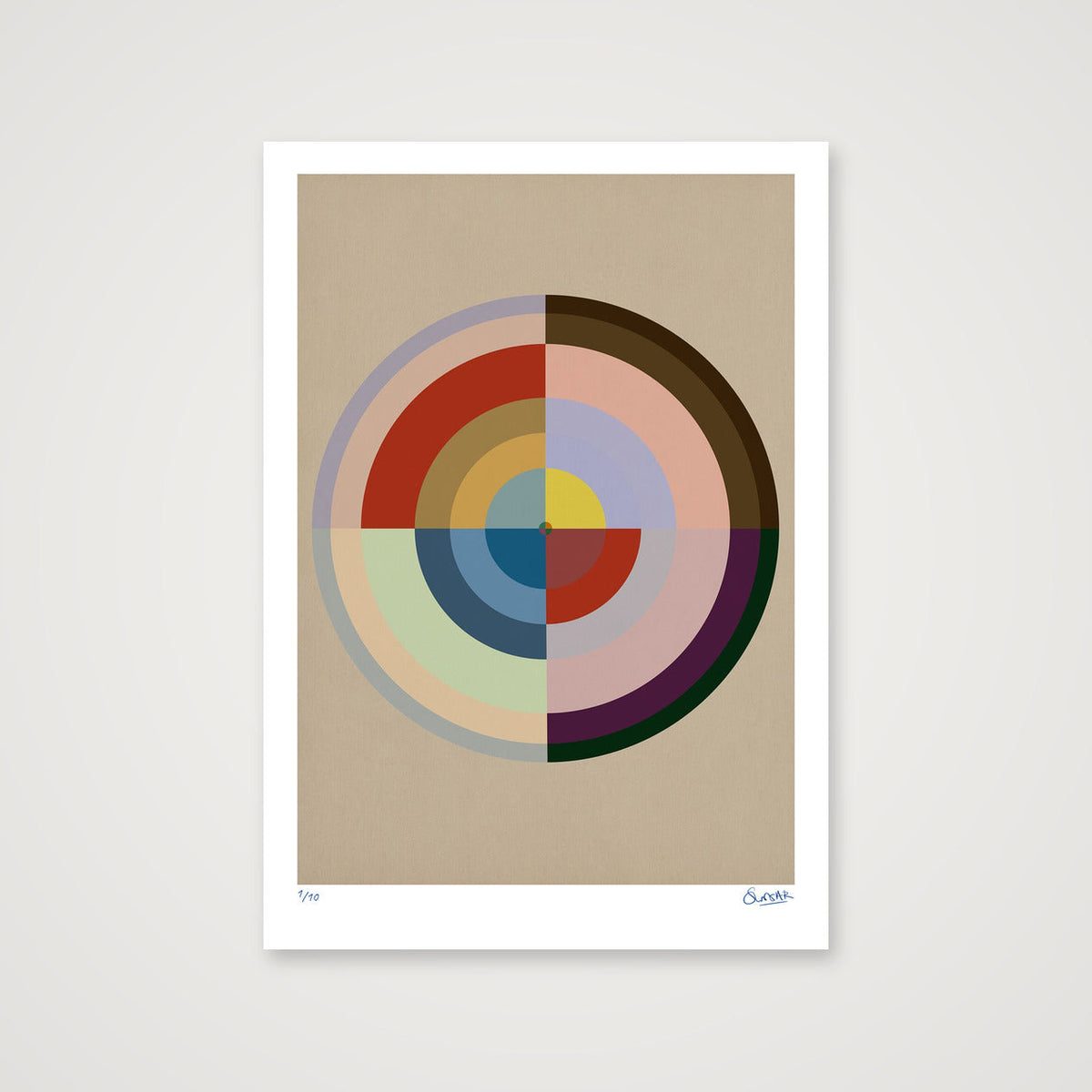 Colour Wheels 10TEN — 70×100cm, 28×39" Print only