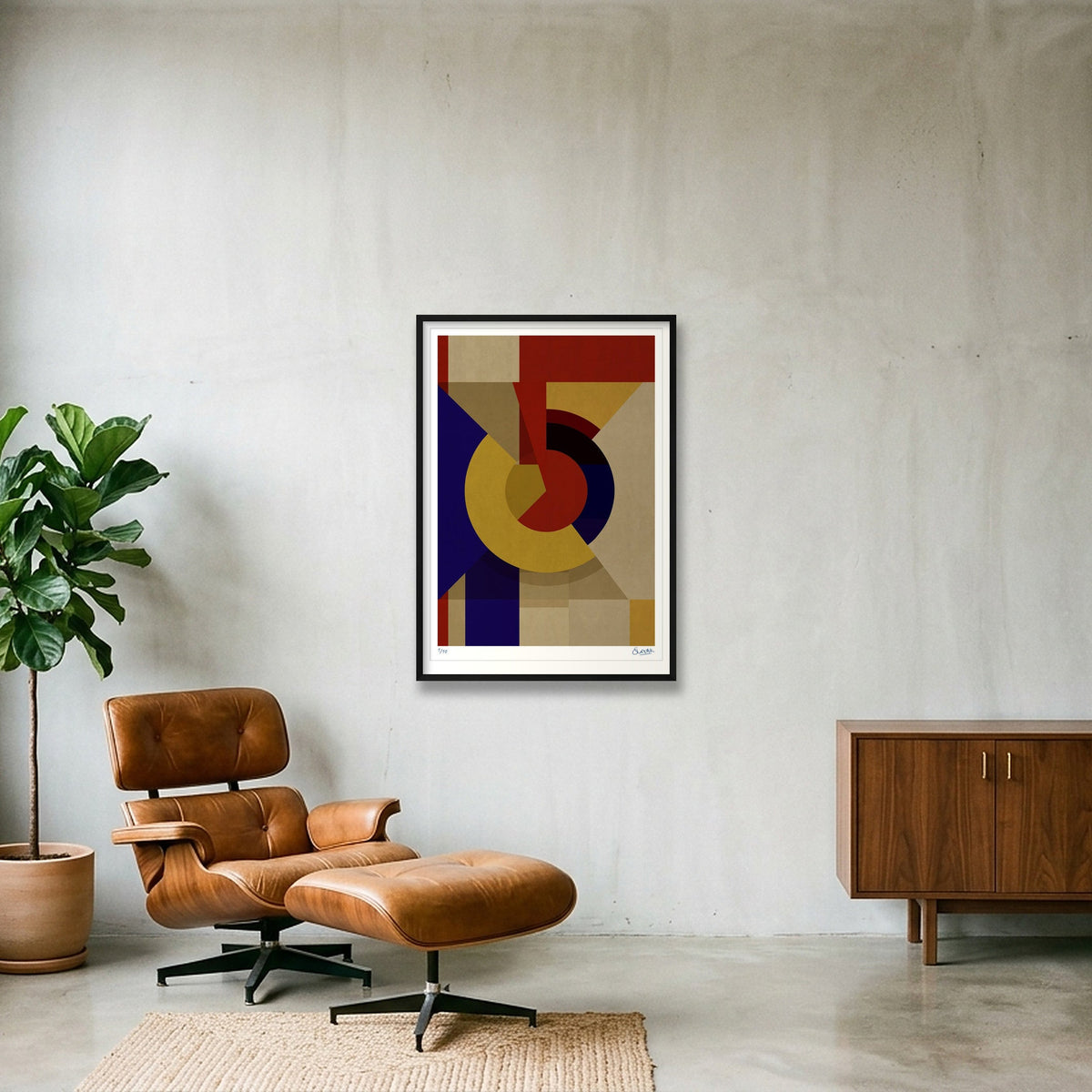 Deco Squares 9NINE — 70×100cm, 28×39" Black Frame