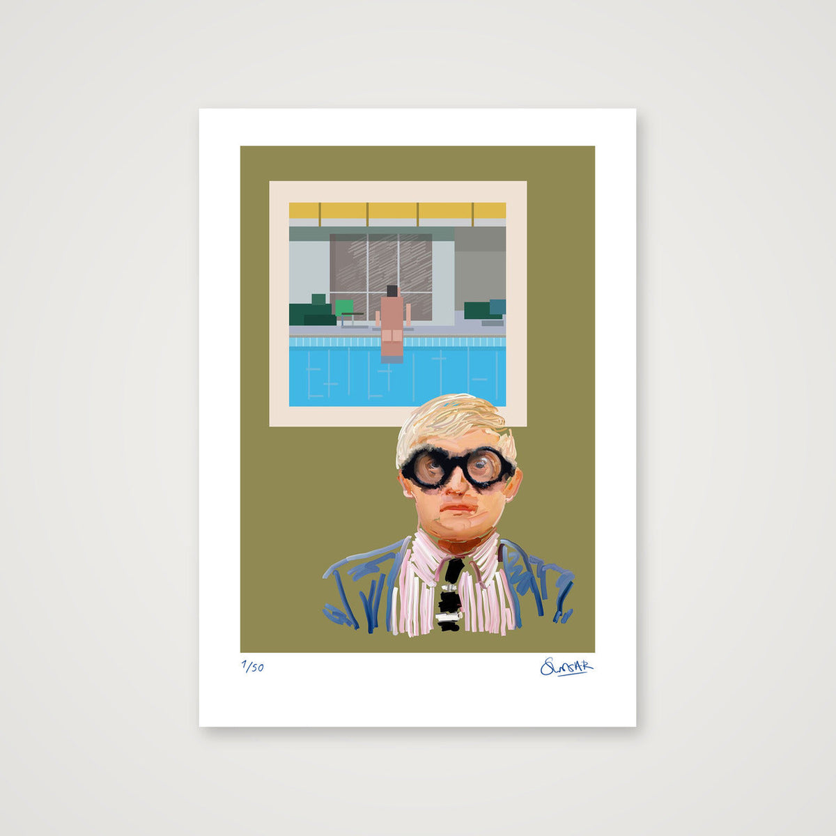 Some Bloke from Bradford on Green — A3 (30×42cm, 12×17") Print only