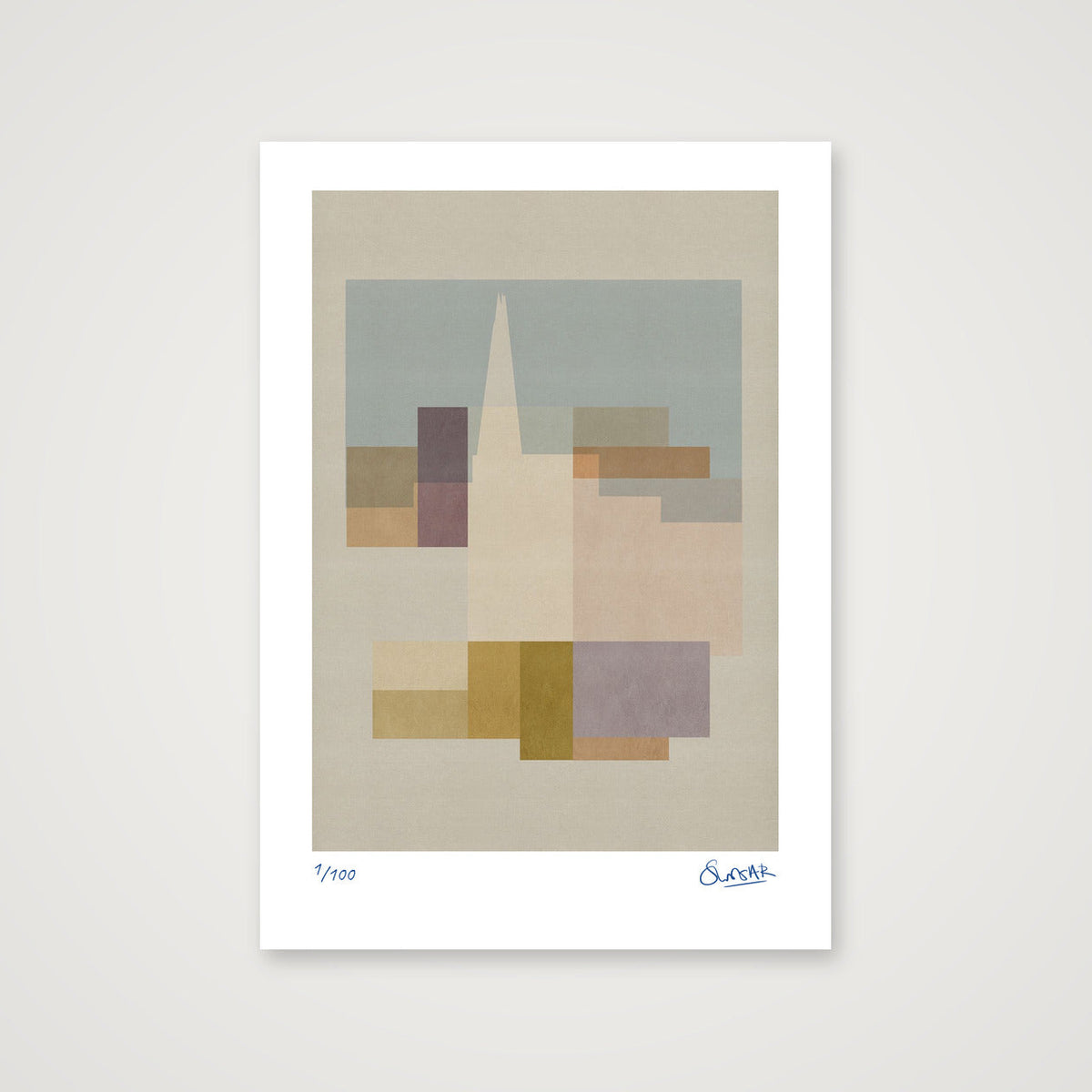New London Squares SHARD — A4 (21×30cm, 8×12") Print only