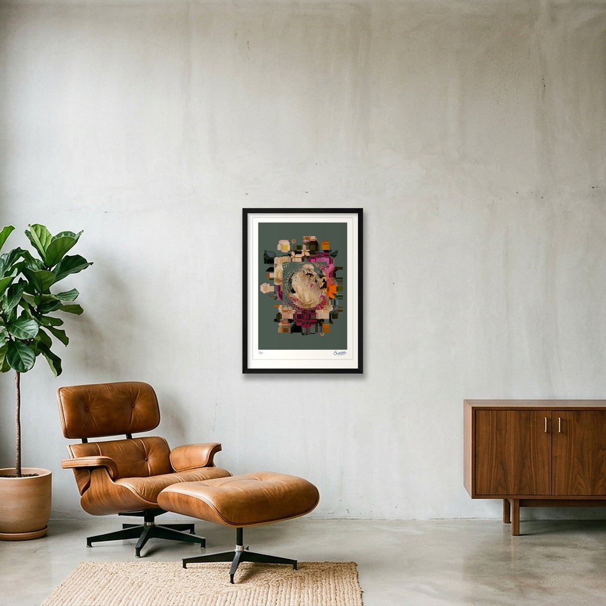Arrangement 110 — 42×59cm, 17×23" Black Frame