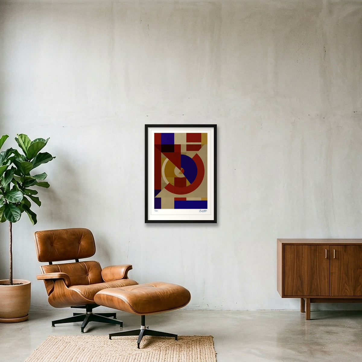 Deco Squares 8EIGHT — 42×59cm, 17×23" Black Frame
