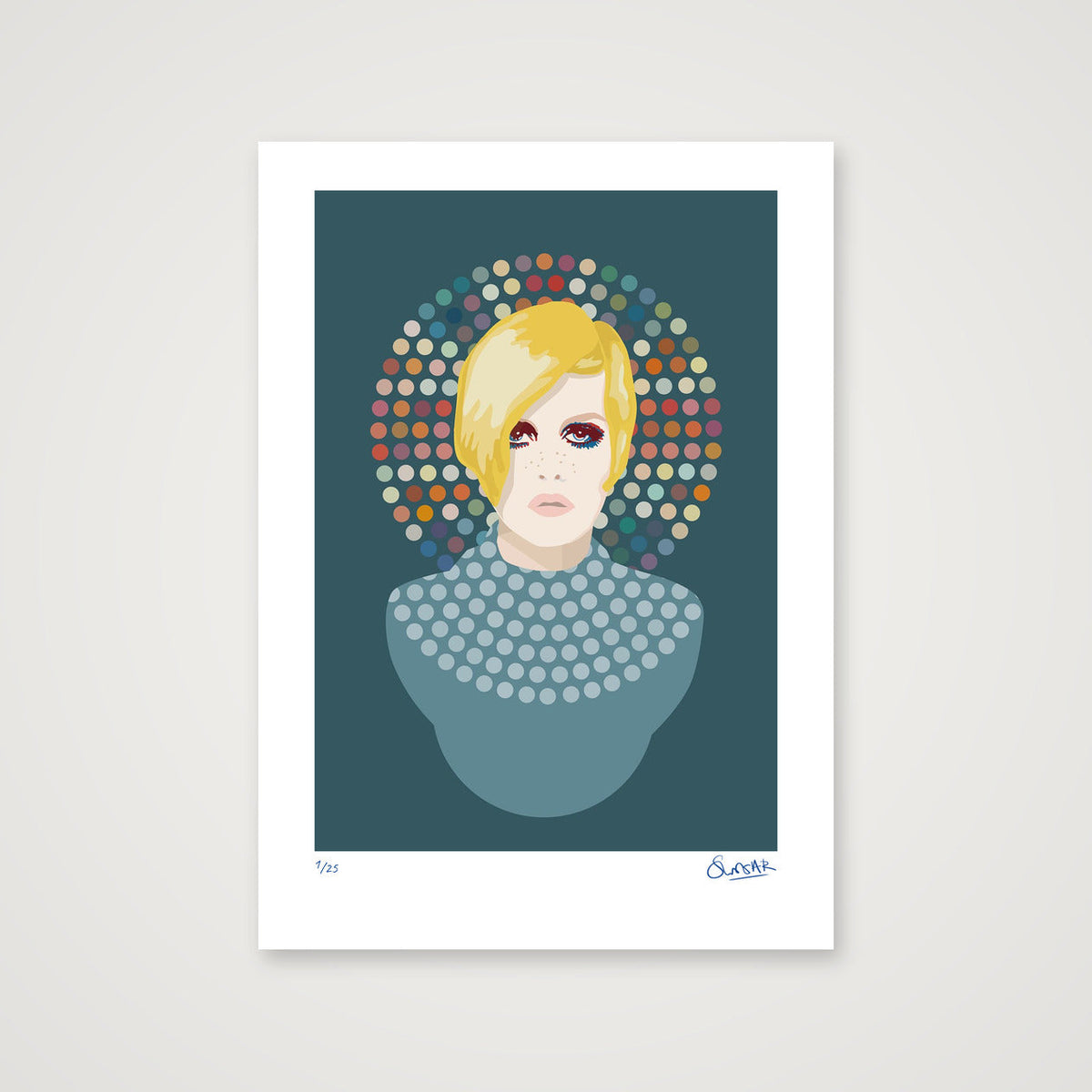 Wonderkid Dotty Union Blue — 42×59cm, 17×23" Print only