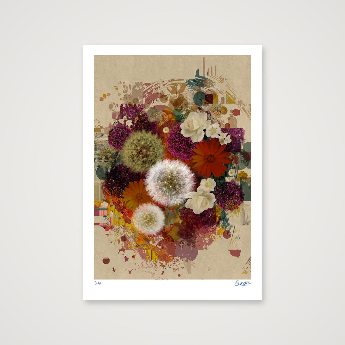 Flower Power — 70×100cm, 28×39" Print only