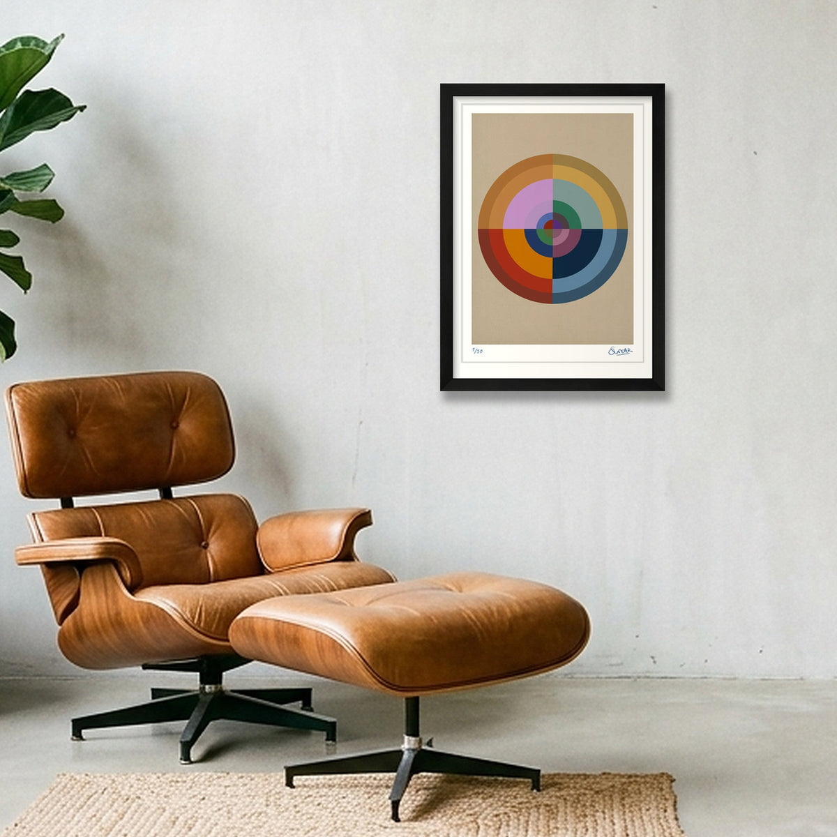 Colour Wheels 1ONE — A3 (30×42cm, 12×17") Black Frame
