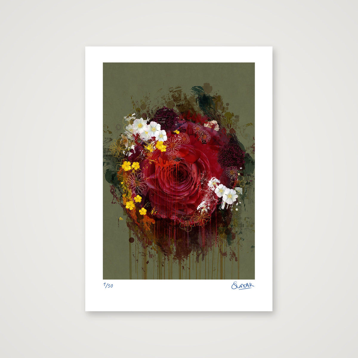 New Rose — A3 (30×42cm, 12×17") Print only