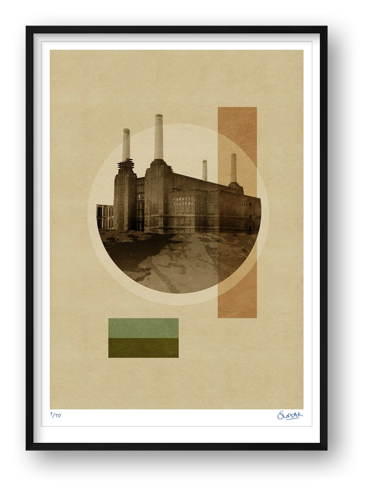 Deco London POWER — framed