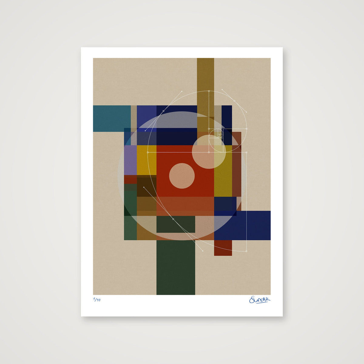 GeoDeco SIX — 60×80cm, 24×31" Print only