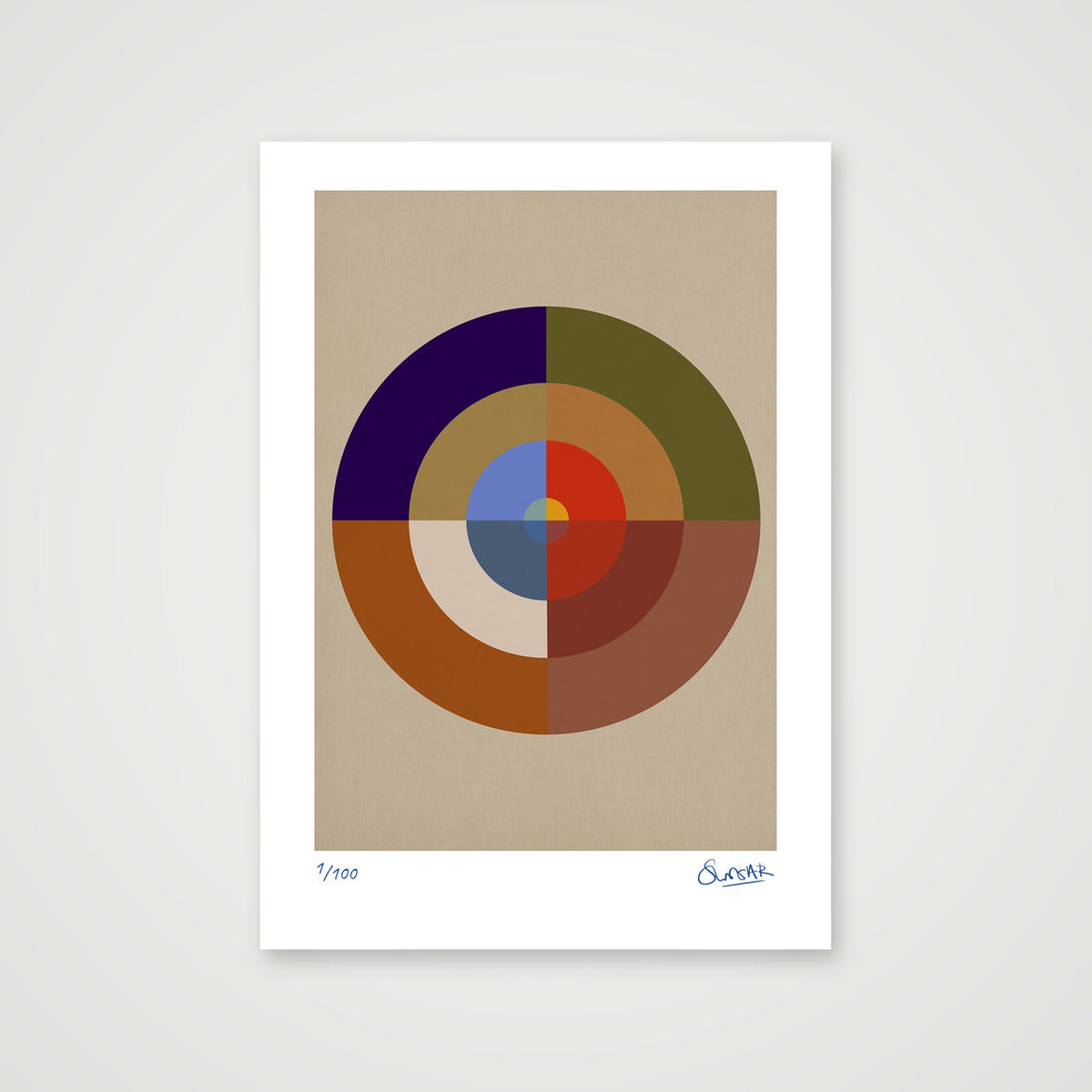 Colour Wheels 2TWO — A4 (21×30cm, 8×12") Print only