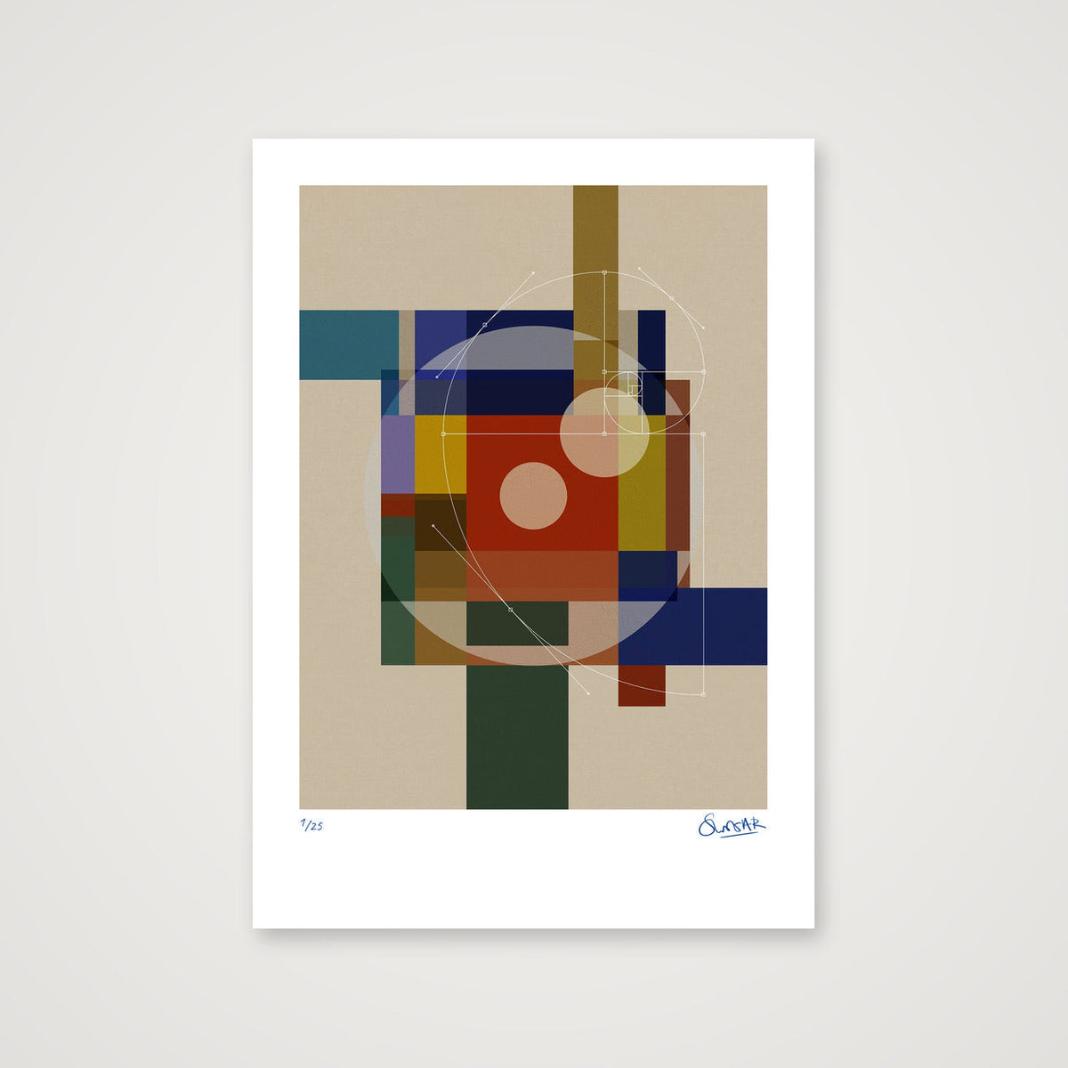 GeoDeco SIX — 42×59cm, 17×23" Print only