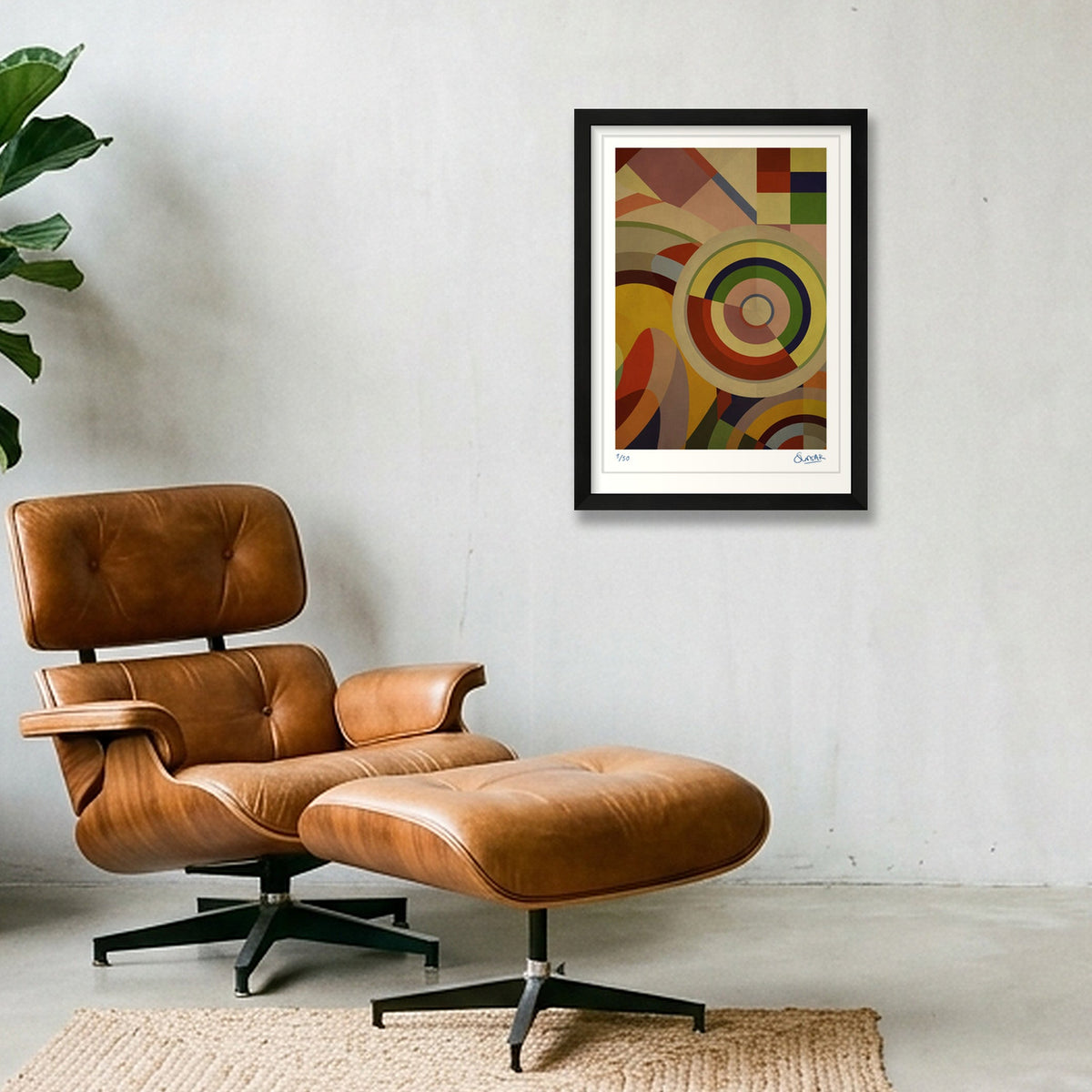 Sonia Circles 4FOUR — A3 (30×42cm, 12×17") Black Frame