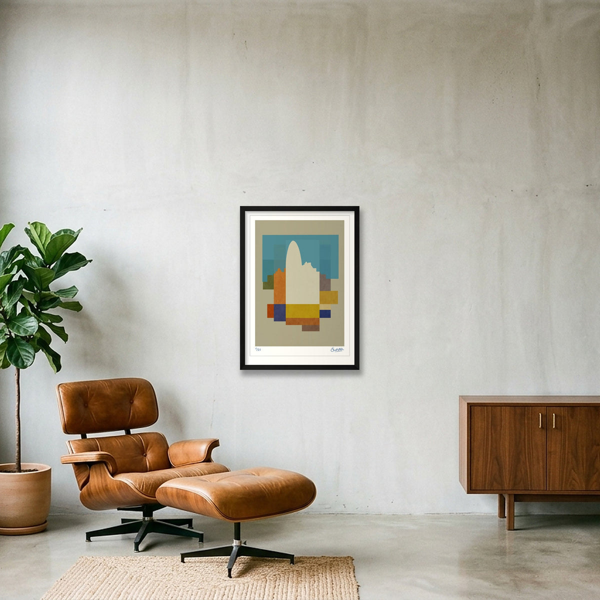 Neo Deco GHERKIN — 42×59cm, 17×23" Black Frame