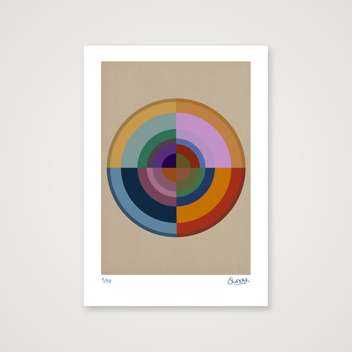 Colour Wheels 3THREE — A3 (30×42cm, 12×17") Print only