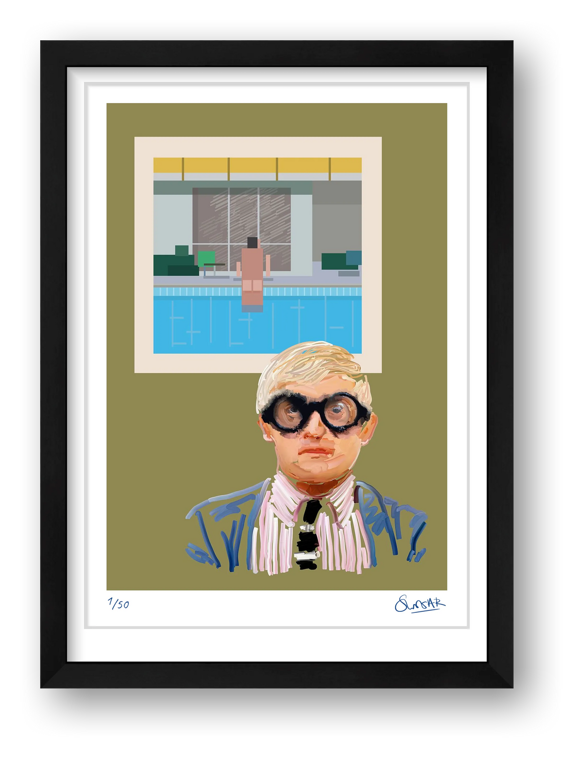 Some Bloke from Bradford on Green — framed