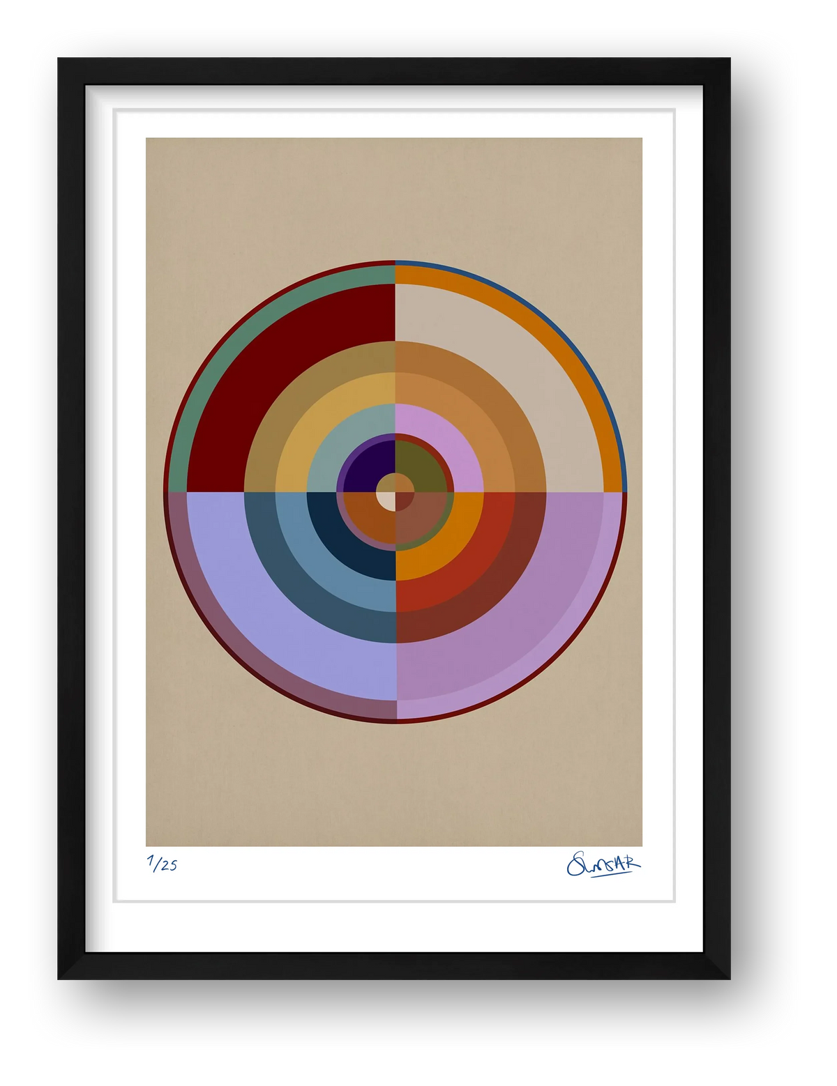 Colour Wheels 6SIX — framed