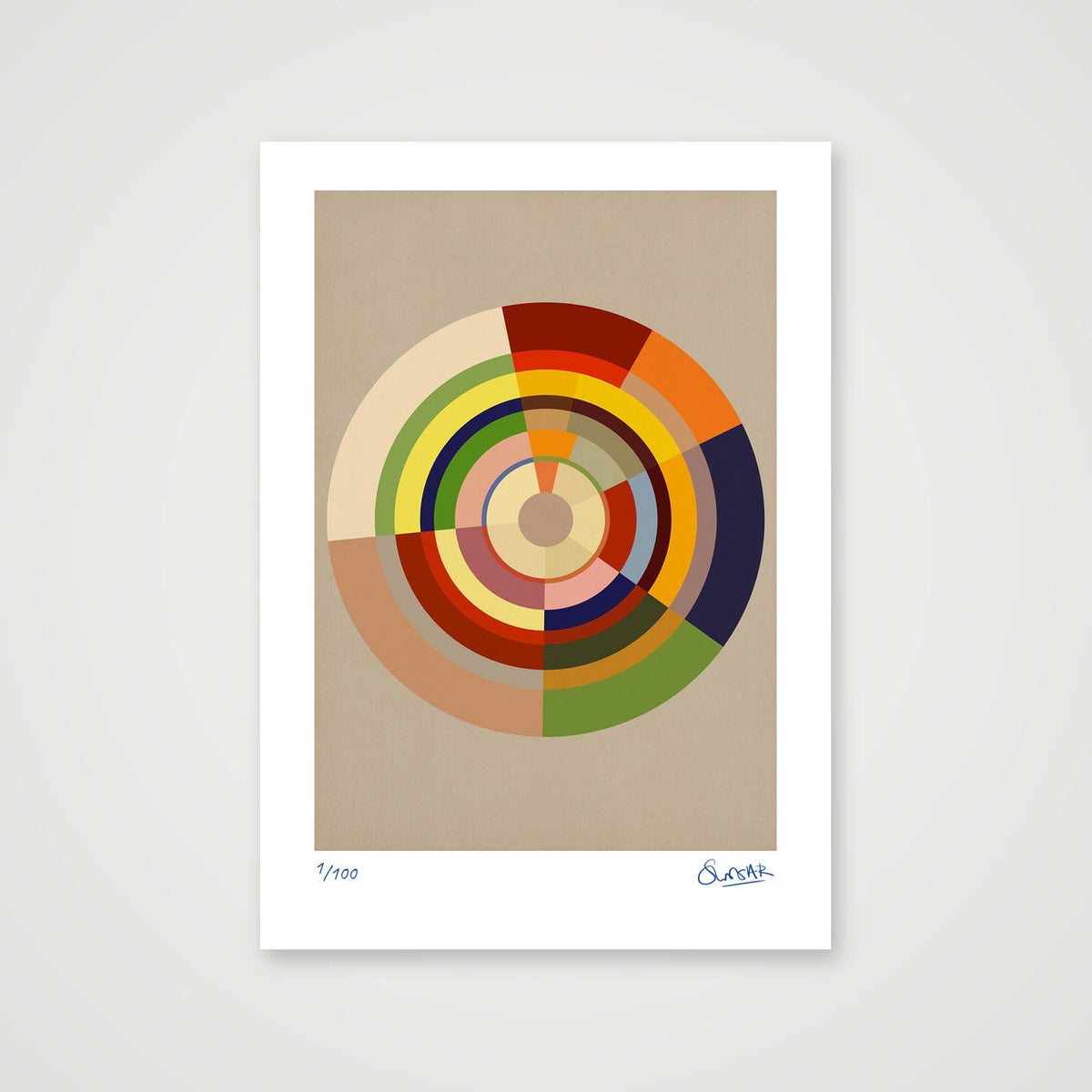 Colour Wheels 12TWELVE — A4 (21×30cm, 8×12") Print only