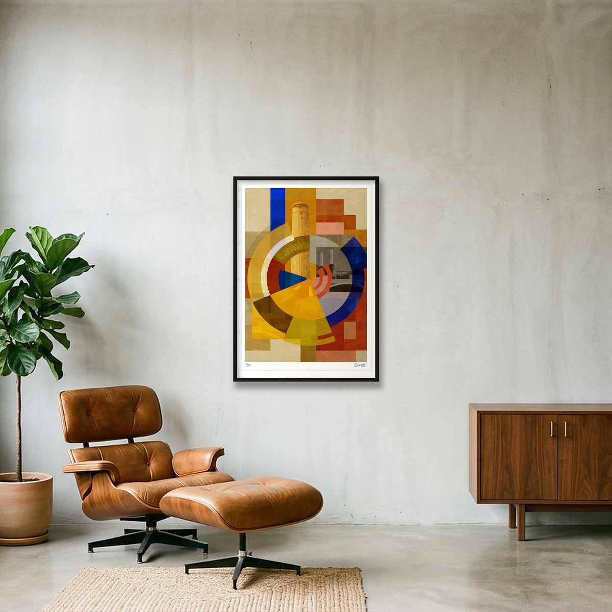 Kraftwerk — 70×100cm, 28×39" Black Frame