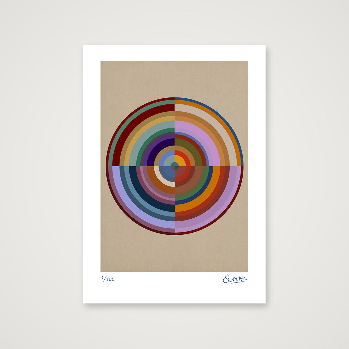 Colour Wheels 5FIVE — A4 (21×30cm, 8×12") Print only