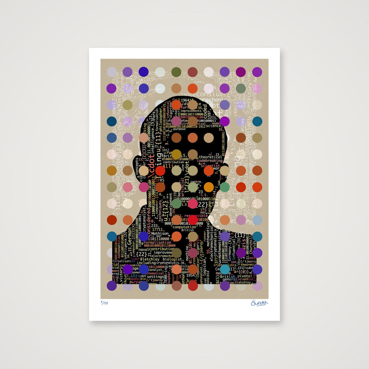Turing Code — 70×100cm, 28×39" Print only