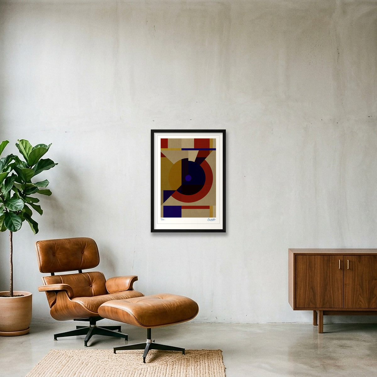 Deco Squares 2TWO — 42×59cm, 17×23" Black Frame