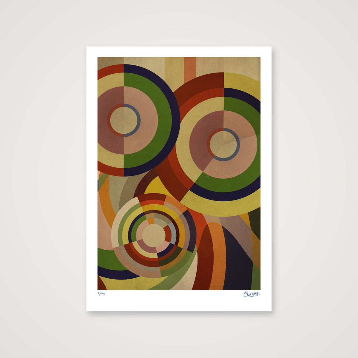 Sonia Circles 5FIVE — 70×100cm, 28×39" Print only