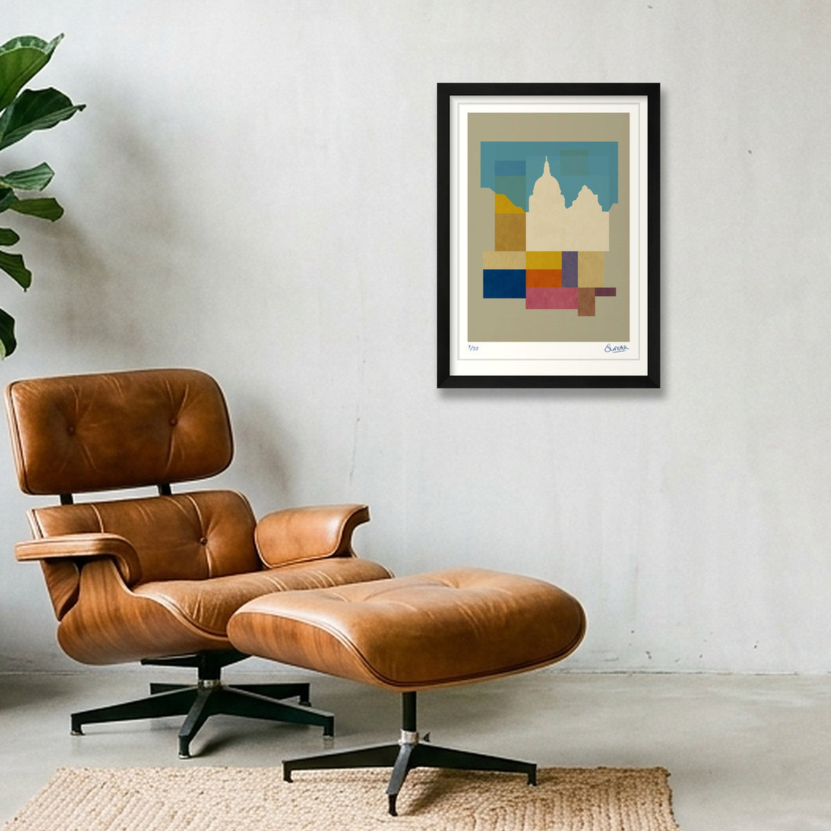 Neo Deco SAINT PAUL'S — A3 (30×42cm, 12×17") Black Frame