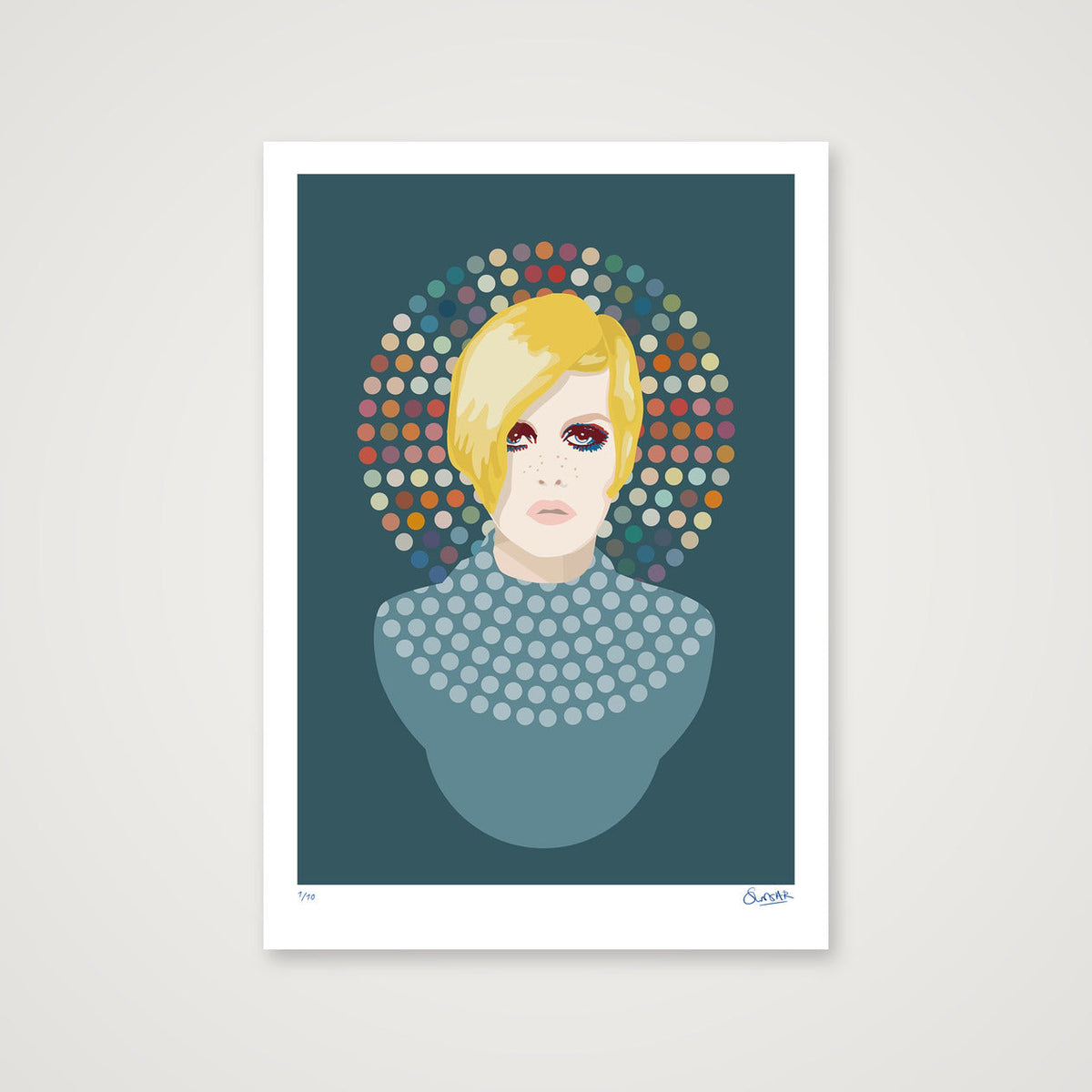 Wonderkid Dotty Union Blue — 70×100cm, 28×39" Print only
