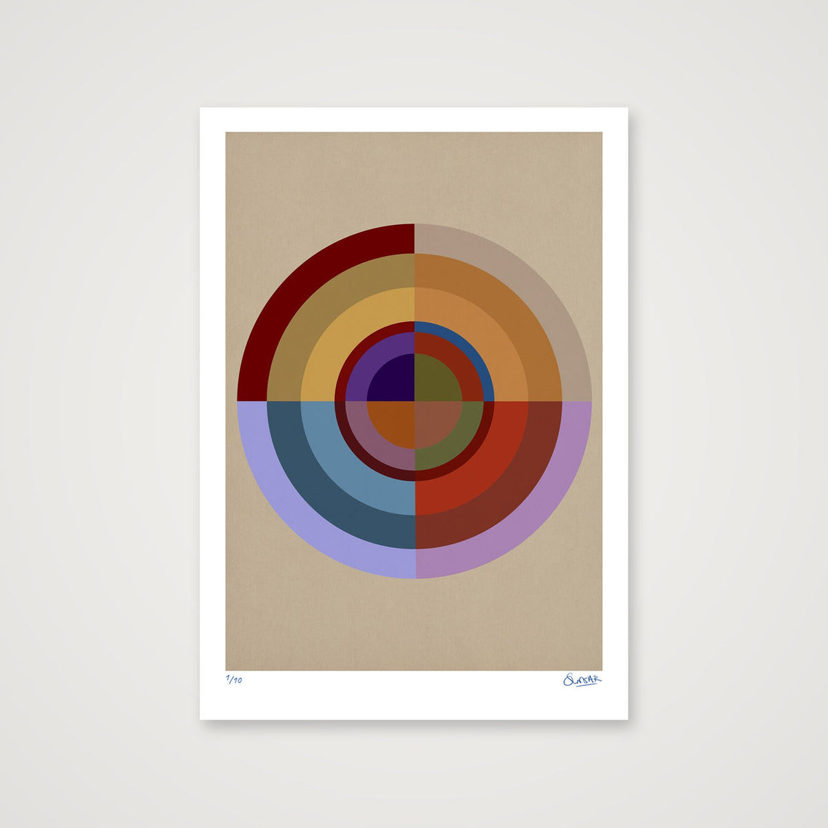 Colour Wheels 8EIGHT — 70×100cm, 28×39" Print only