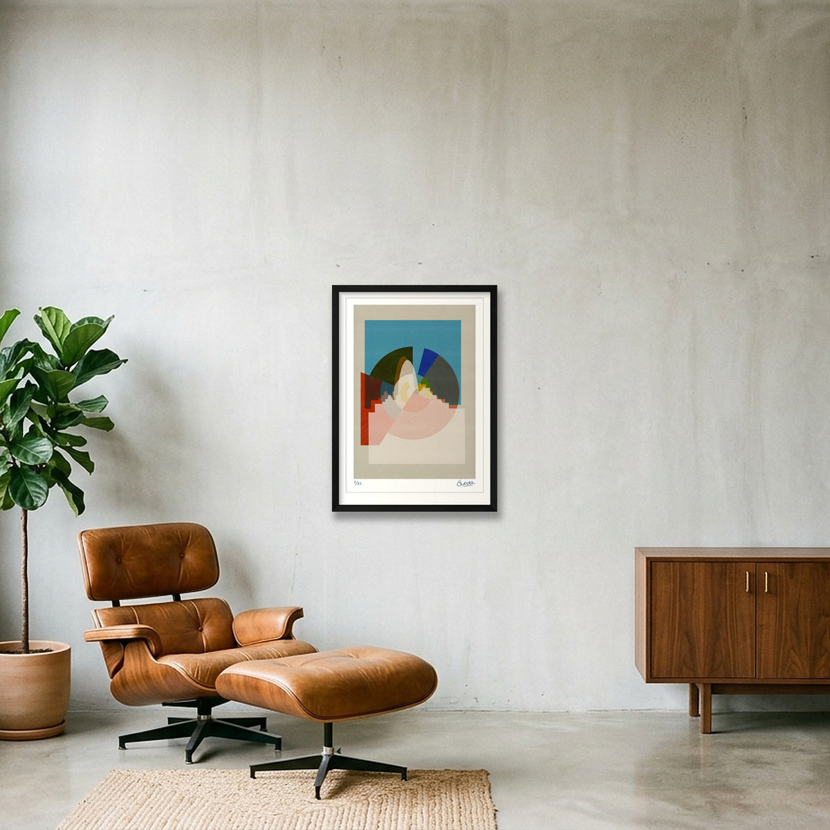 New Era Gherkin — 42×59cm, 17×23" Black Frame