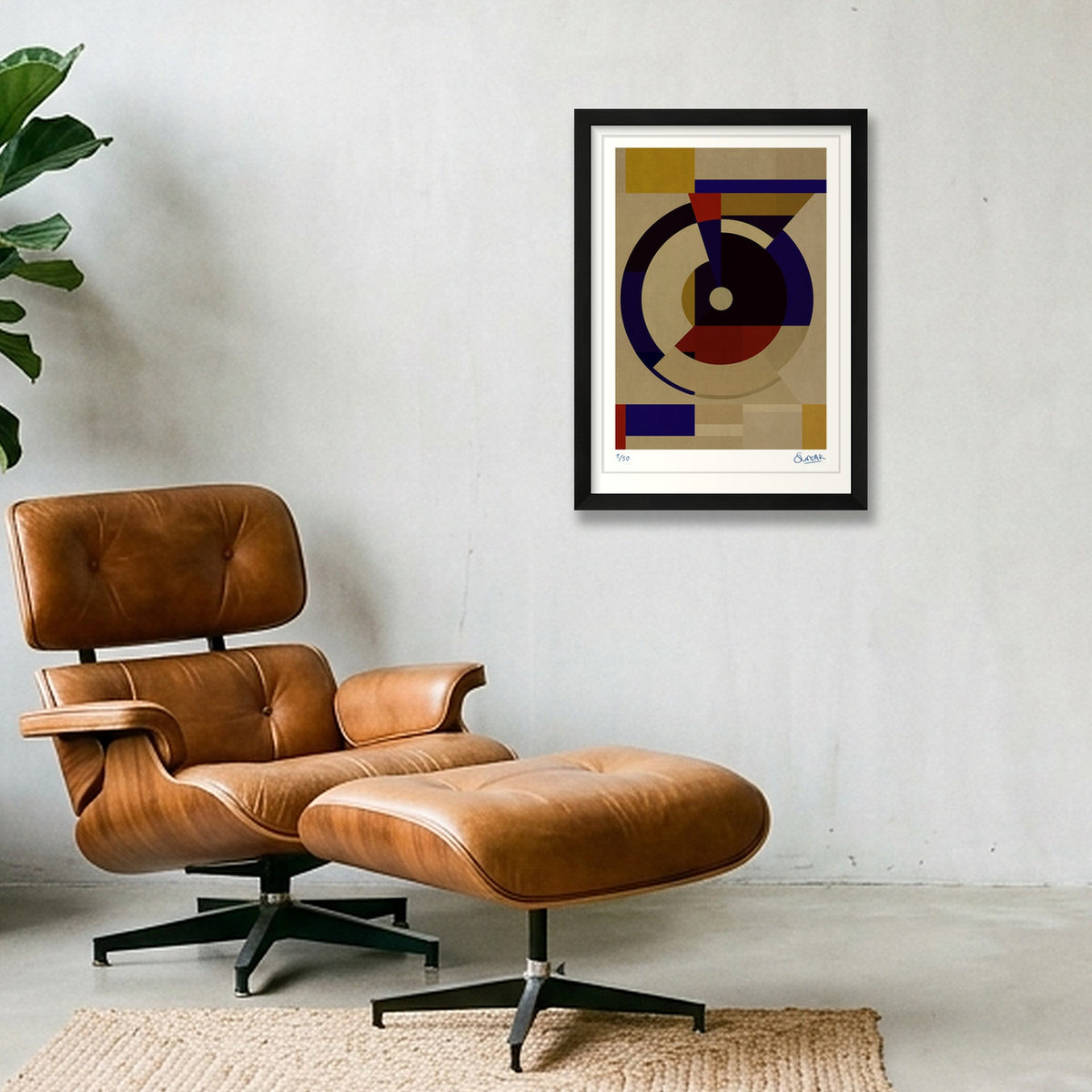 Deco Squares 1ONE — A3 (30×42cm, 12×17") Black Frame