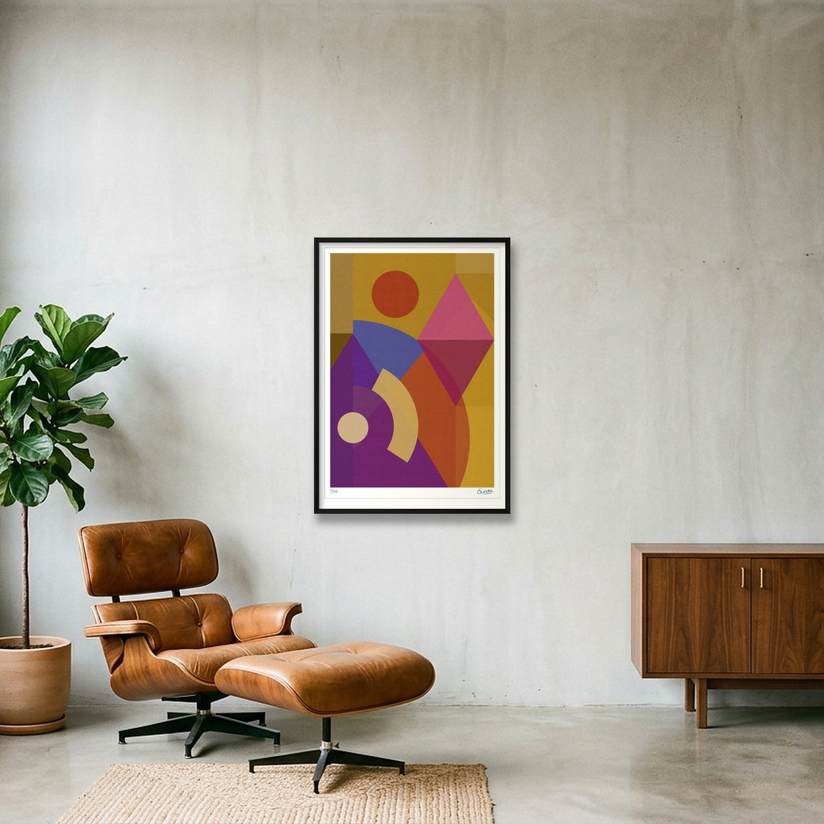Mutts Nuts 3THREE — 70×100cm, 28×39" Black Frame