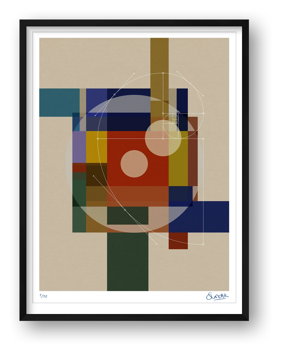 GeoDeco SIX — framed