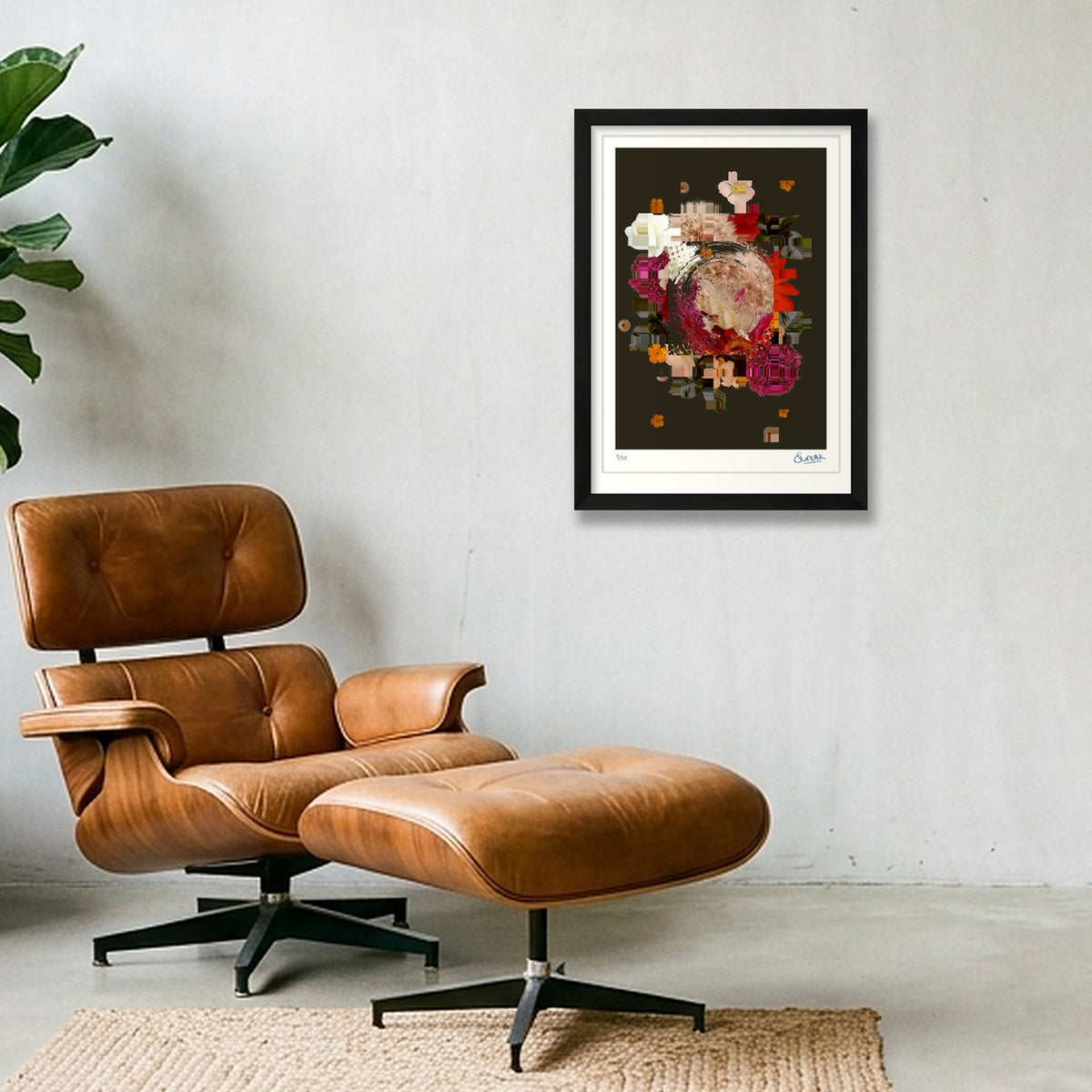 Arrangement 001 — A3 (30×42cm, 12×17") Black Frame