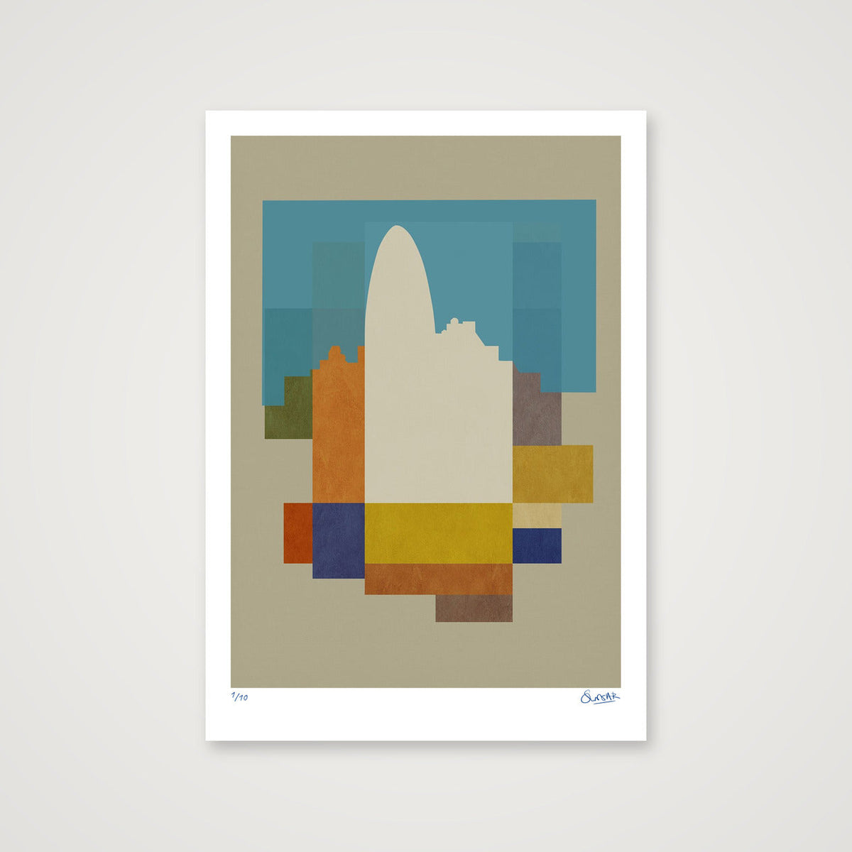Neo Deco GHERKIN — 70×100cm, 28×39" Print only