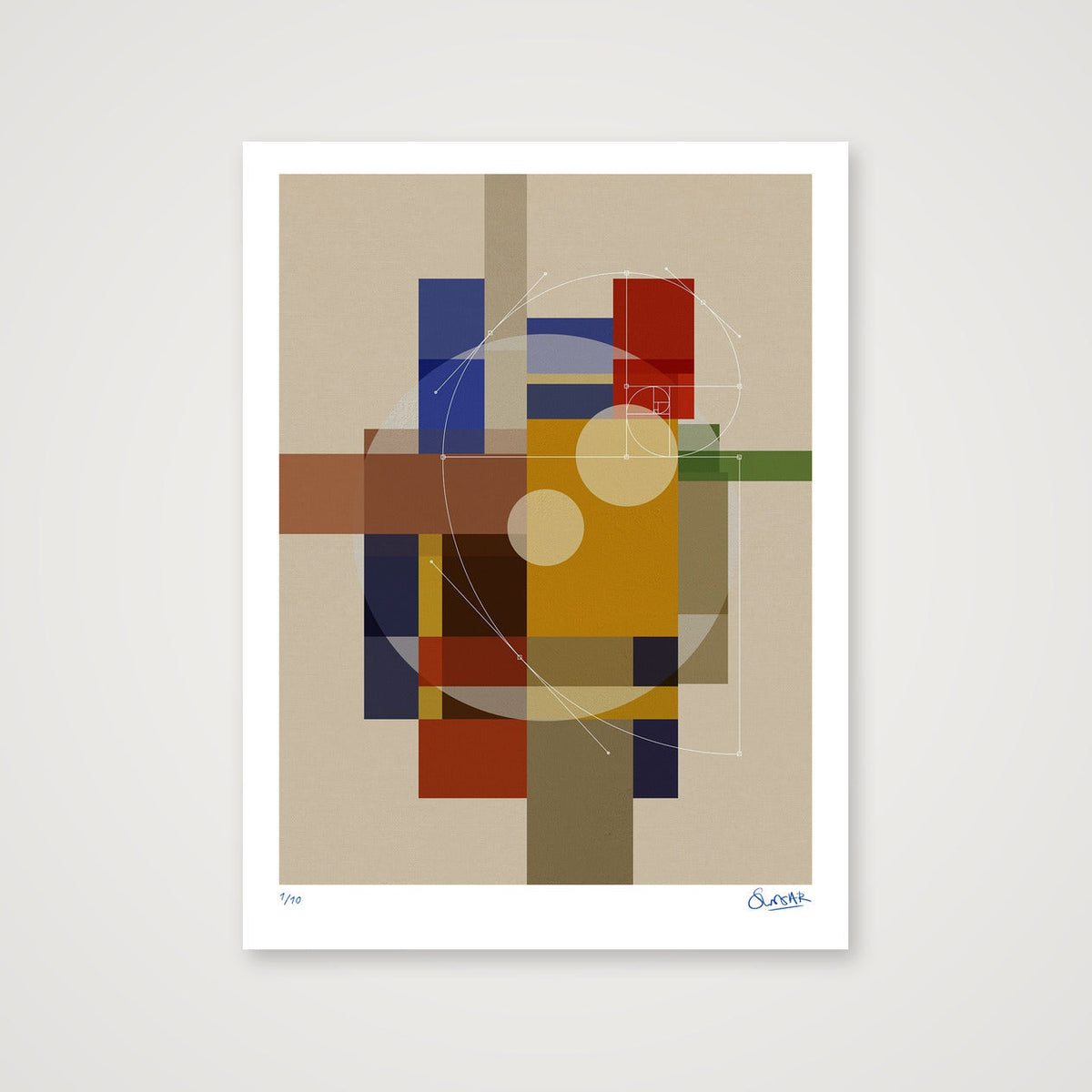 GeoDeco TWO — 60×80cm, 24×31" Print only