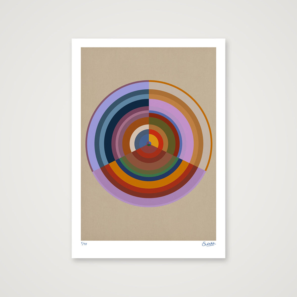 Colour Wheels 7SEVEN — 70×100cm, 28×39" Print only