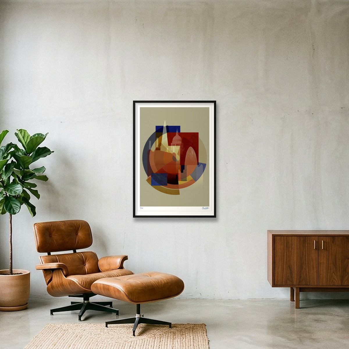 New Deco LONDON — 70×100cm, 28×39" Black Frame