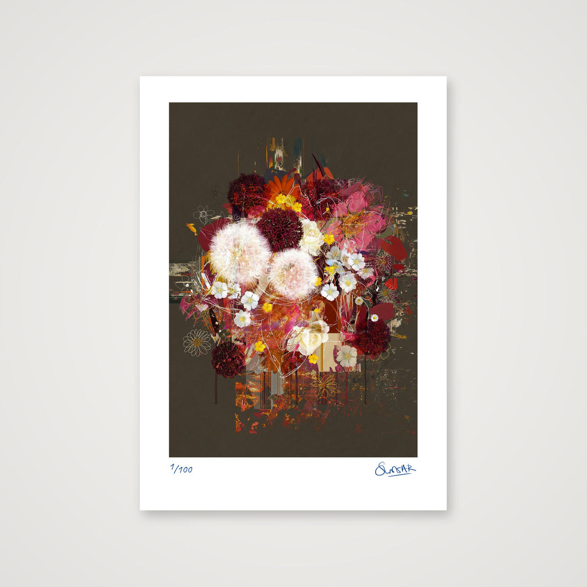 Les Fleurs — A4 (21×30cm, 8×12") Print only