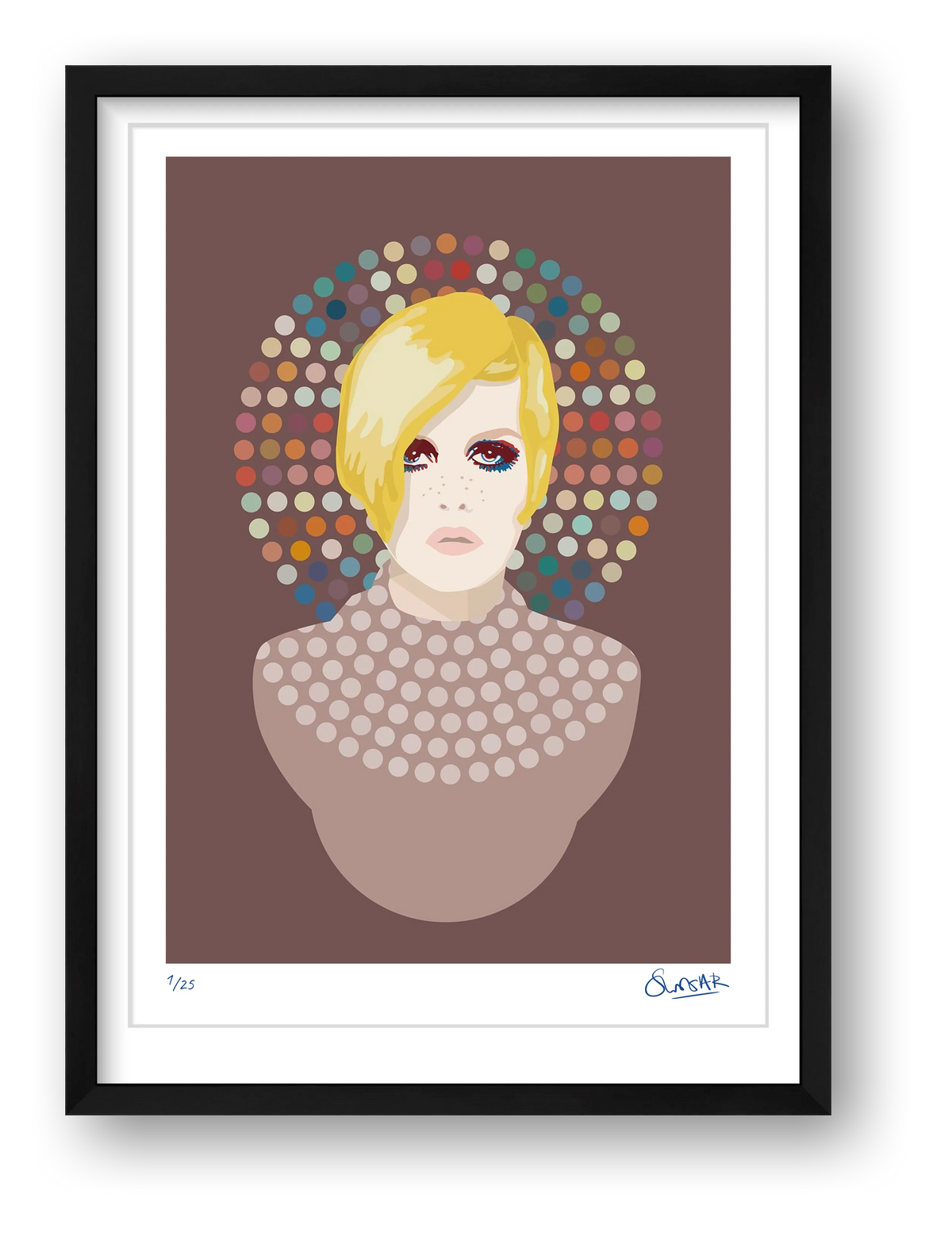 Wonderkid Dotty Union Pink — framed