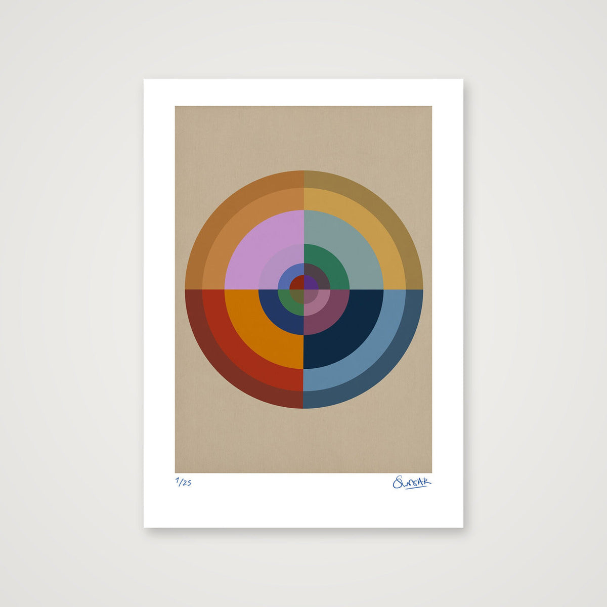 Colour Wheels 1ONE — 42×59cm, 17×23" Print only